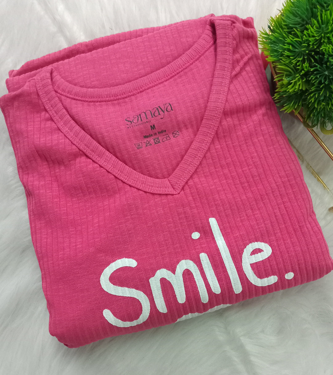 Midi Smile Ribbed Dress