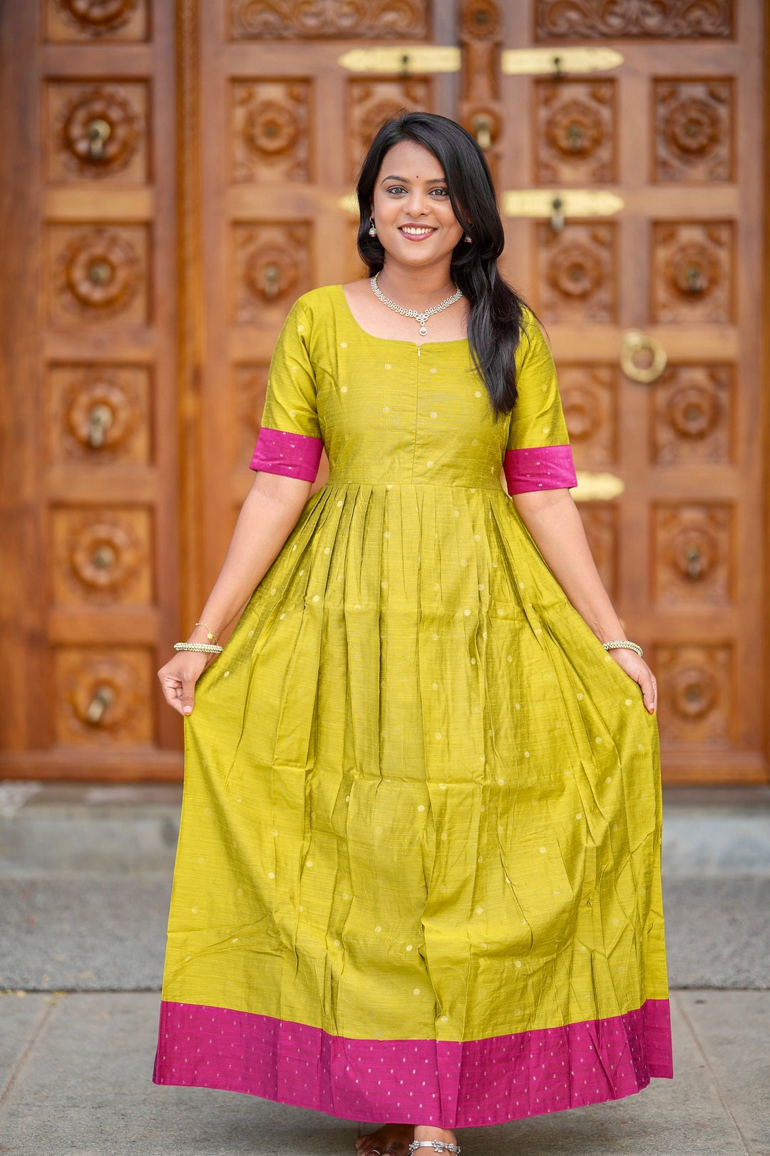 Geethanjali maxi Dress   With Lining
