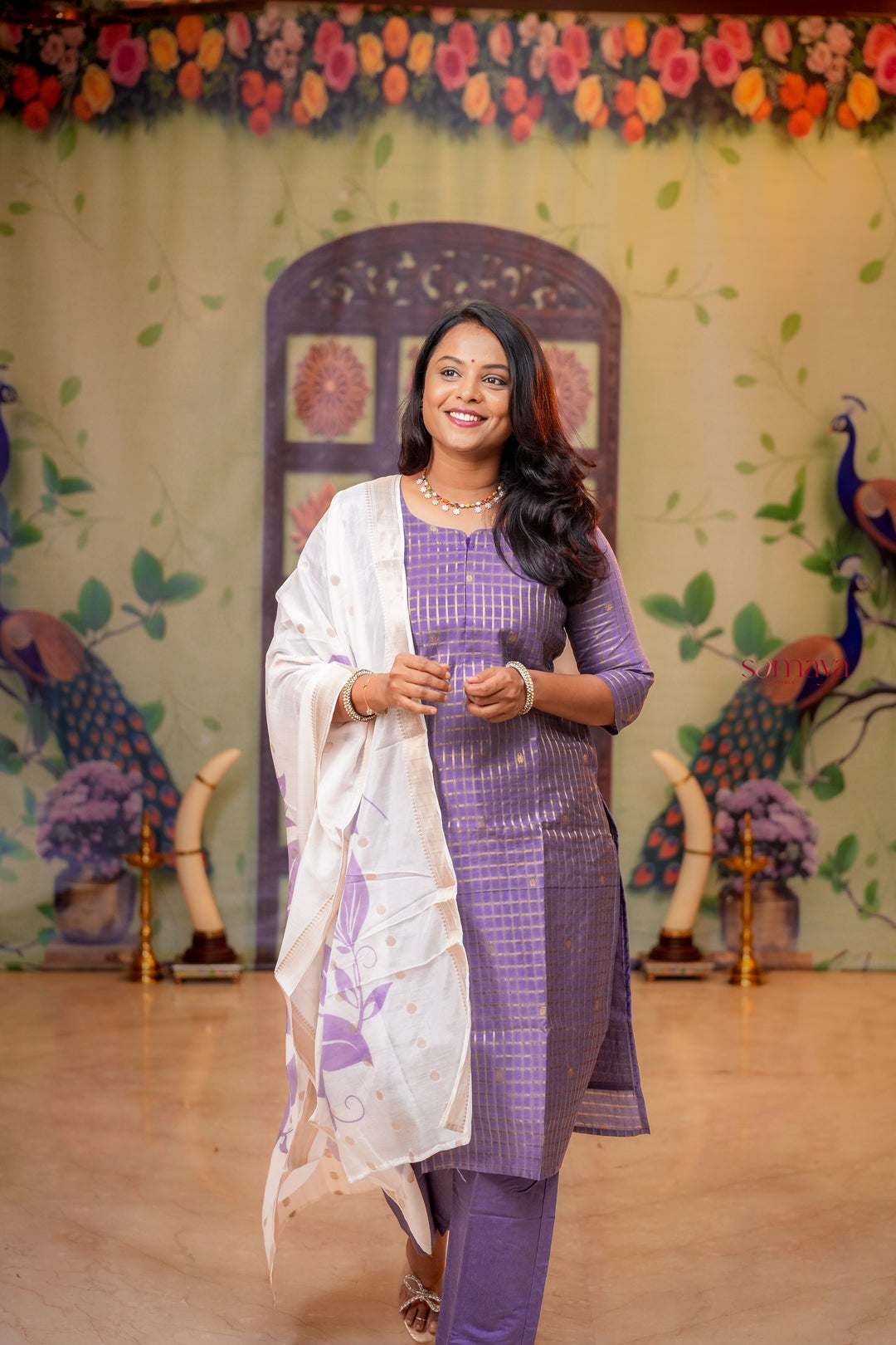 Radha raw silk Kurta 3 piece set