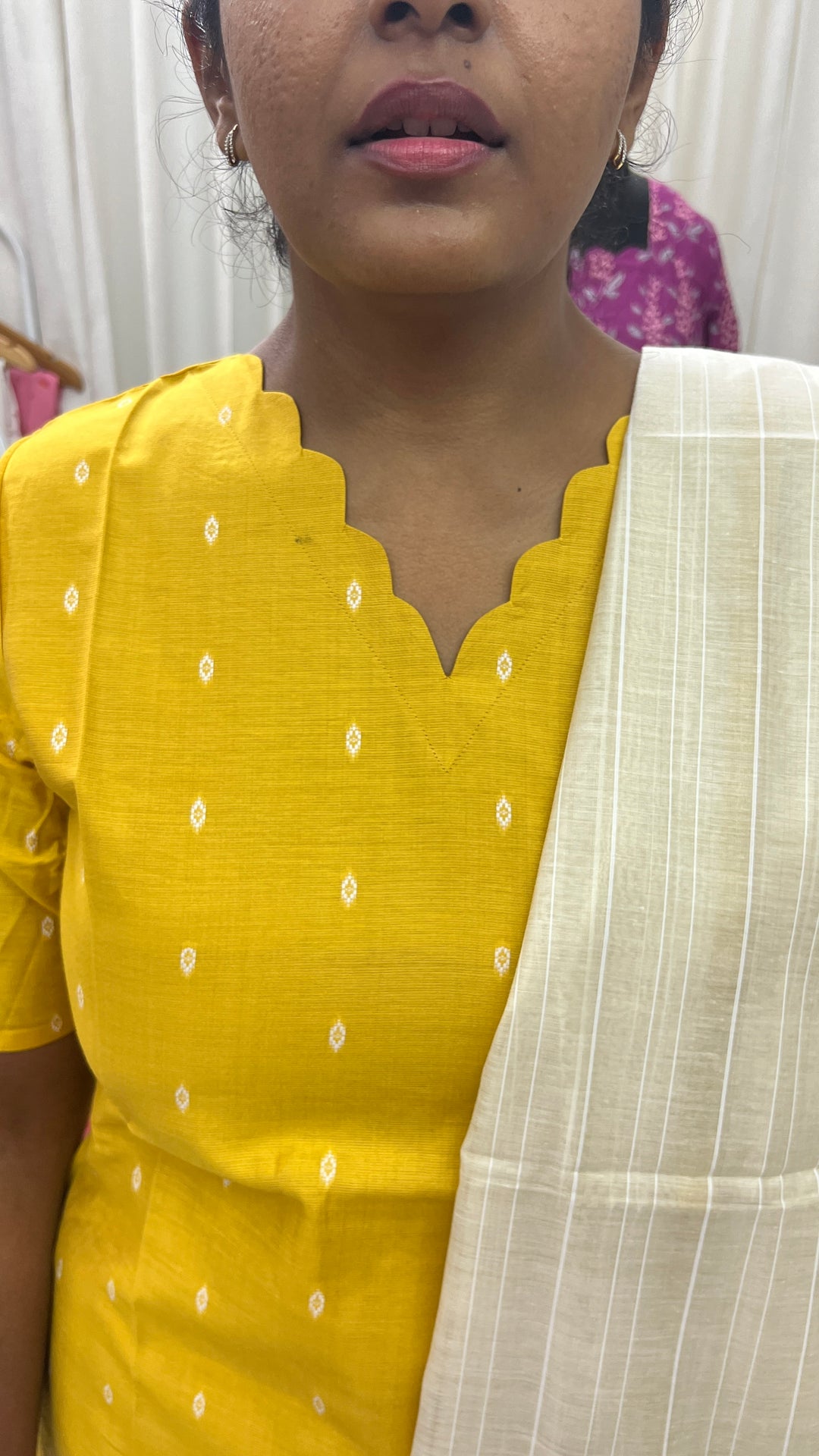 Gold 3 piece raw silk suit set