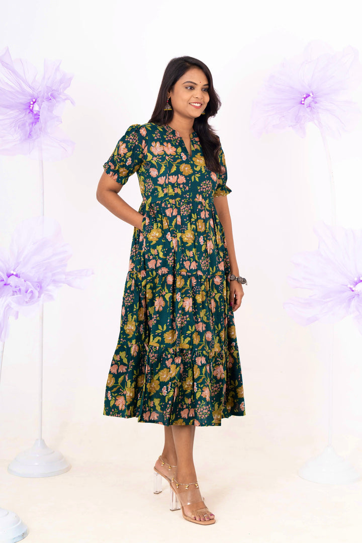 Maragatham casual  Dress With Lining