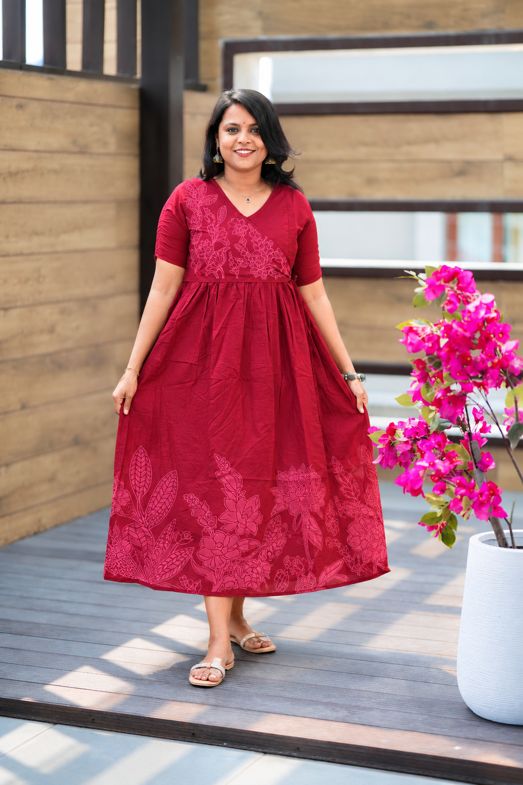 Scarlet cotton  Casual Dress