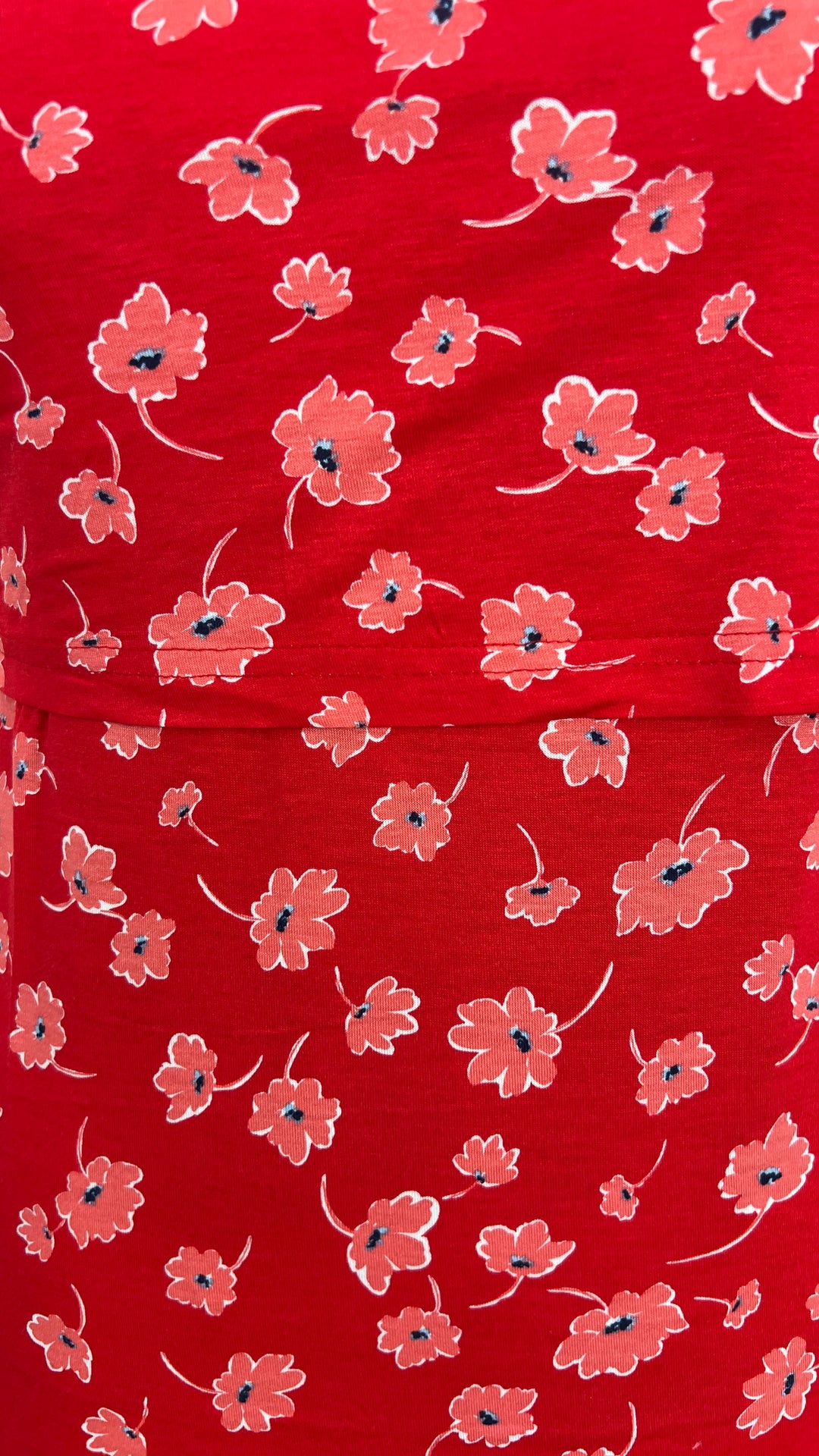 Maternity t-shirt Red scarlet light weight