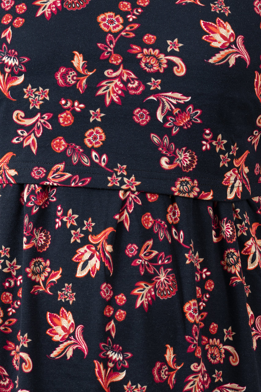 Maxi Scarlet Dress light weight( Minor embroidery variation so sold at sale price )