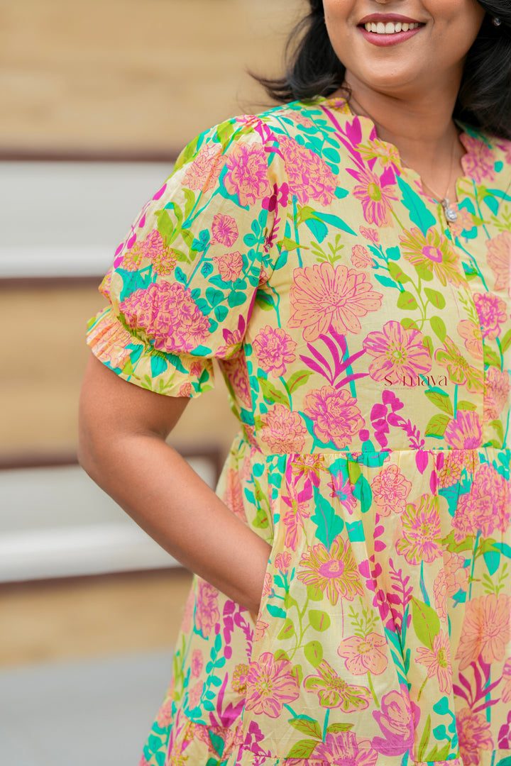 Swara  Casual Dress With Lining( SPECIAL OFFER PRICE)