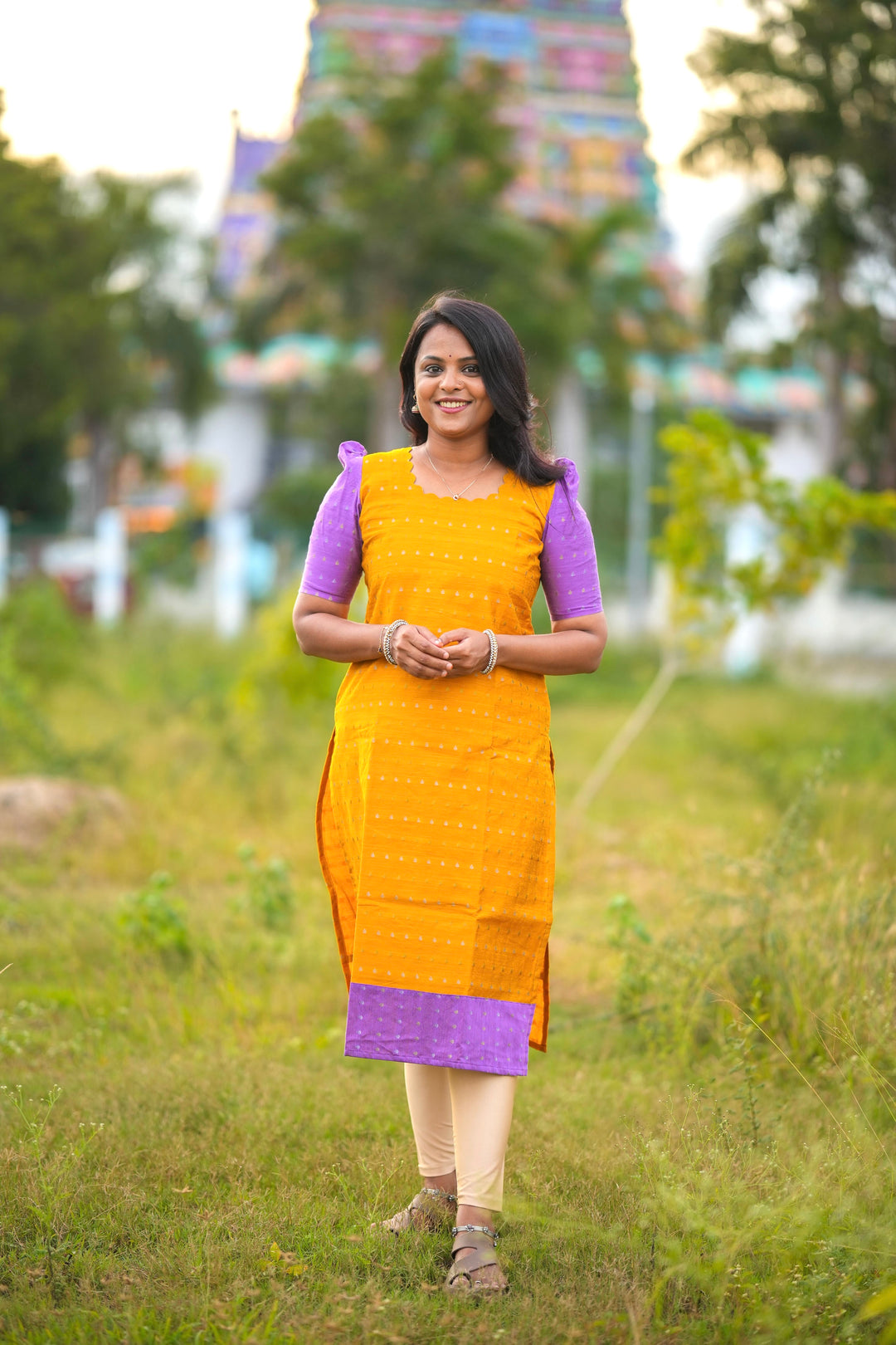 Raw Silk kurta full lining 44 inch