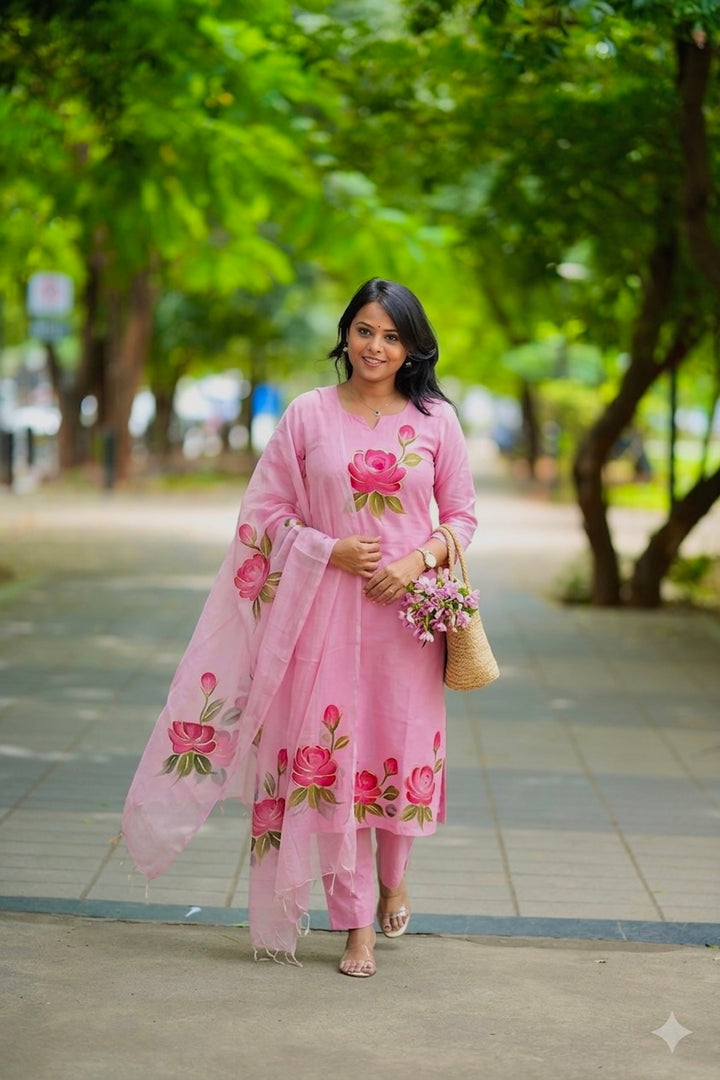 Rose 3 piece hand painted set ( pre order)