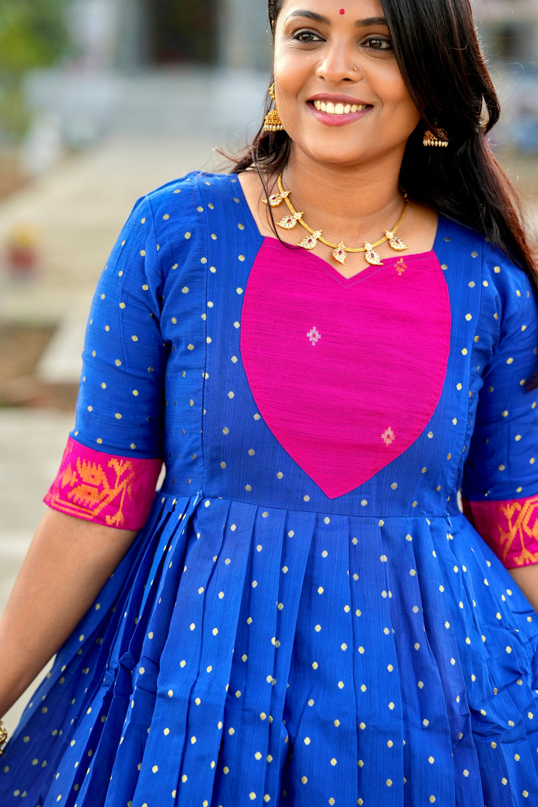 Darshini  maxi festive Dress With Lining
