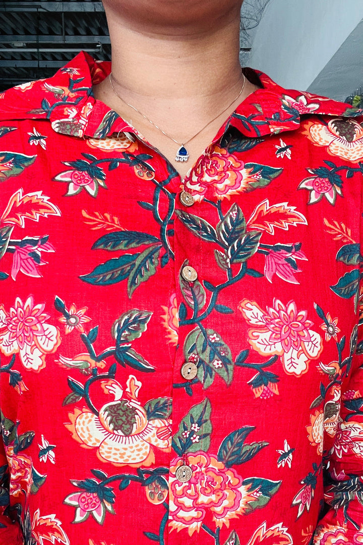 Red Night Co-ord Set