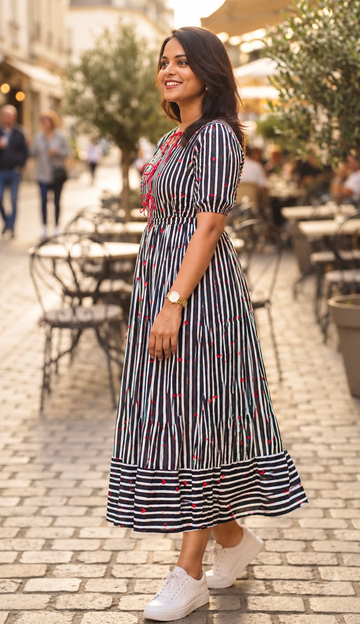 Heartly  - black   Casual Dress With Lining