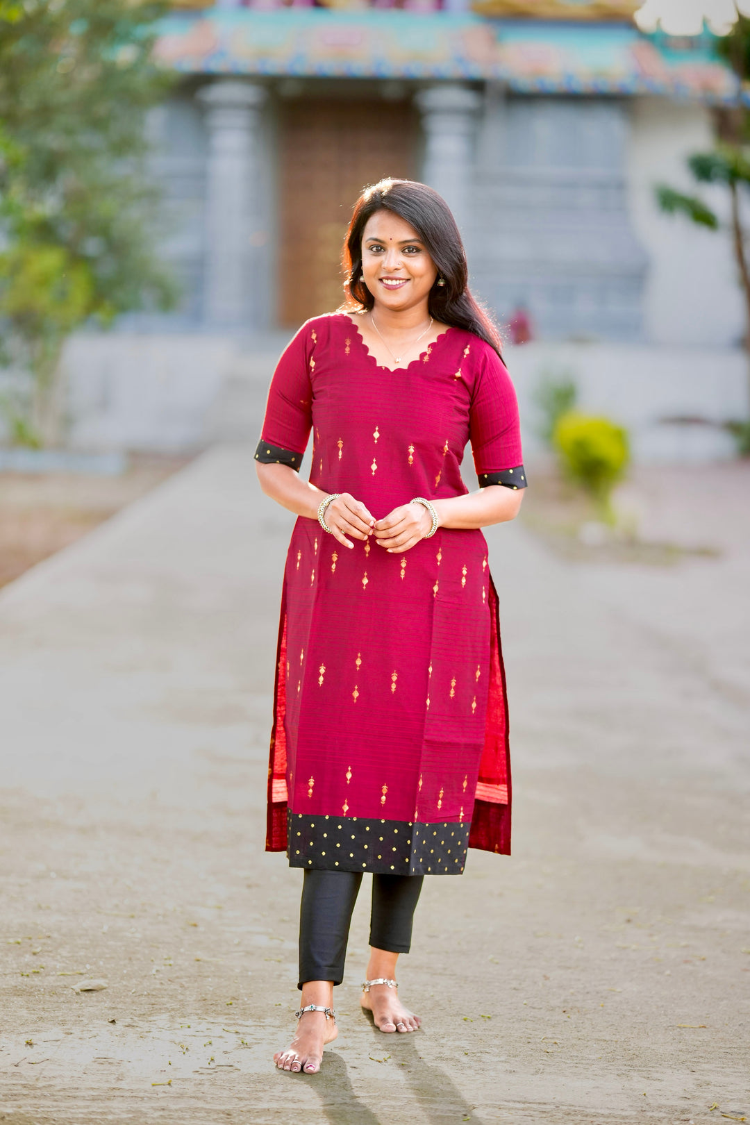 Raw Silk kurta full lining 44 inch