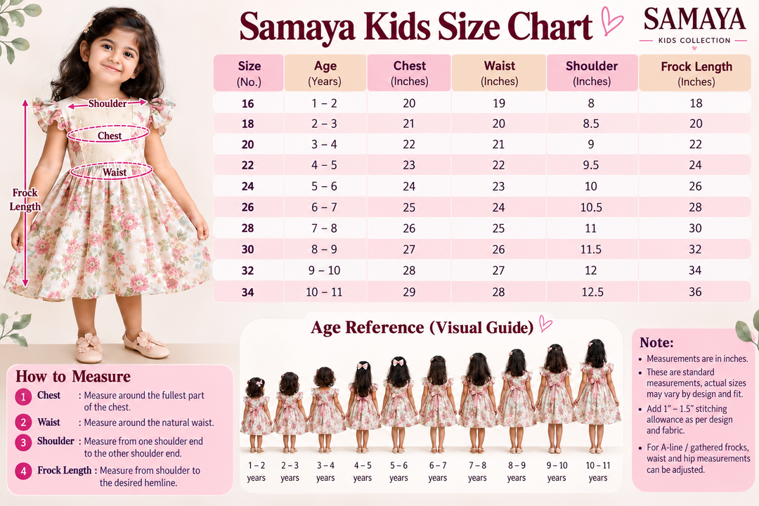 Yazhini kids Dress With lining ( pre order oct 30 )