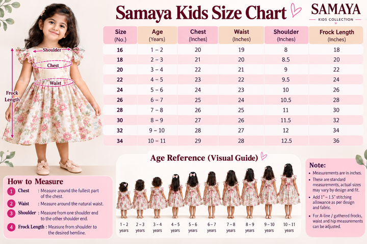 Yazhini kids Dress With lining ( pre order oct 30 )