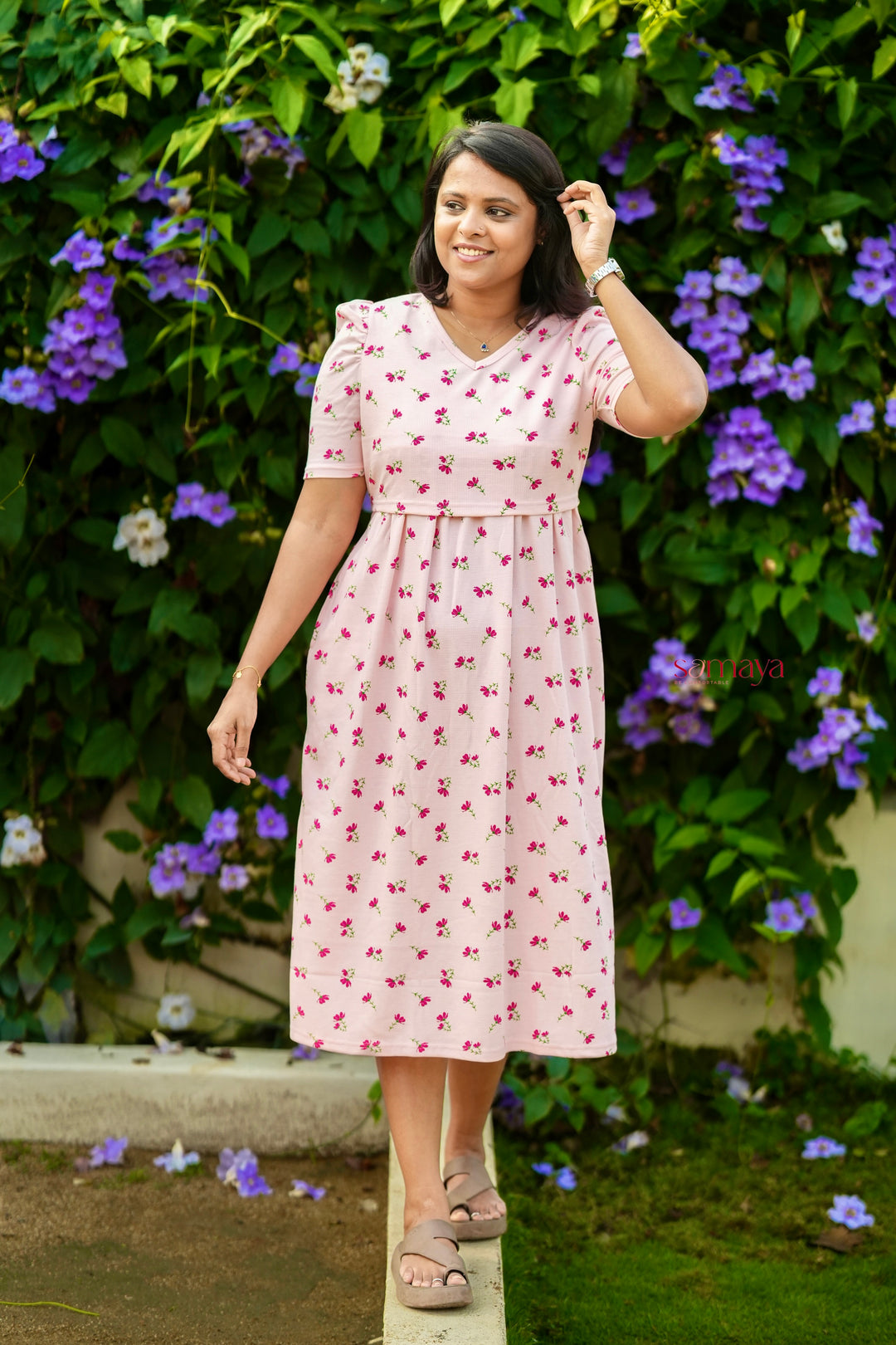 Midi Saanvi Waffle Dress