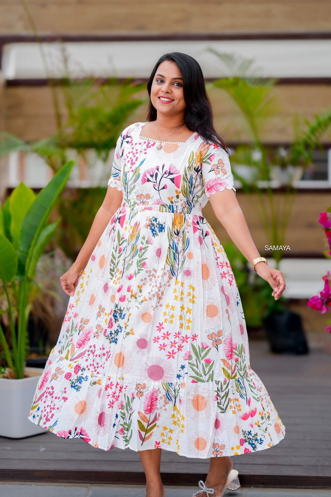 Anu  midi Casual Dress With Lining