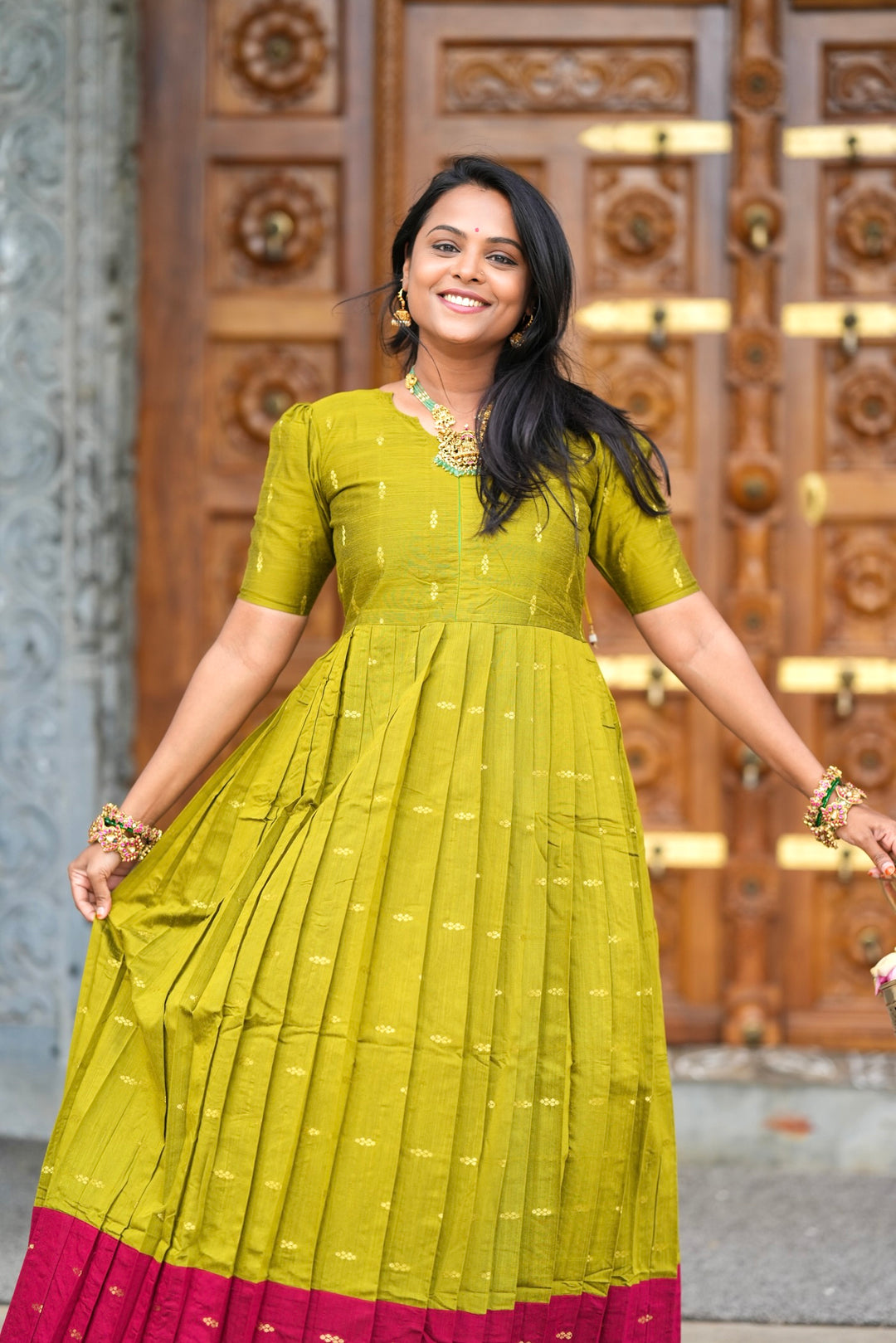 Nandhitha maxi  Dress With Lining