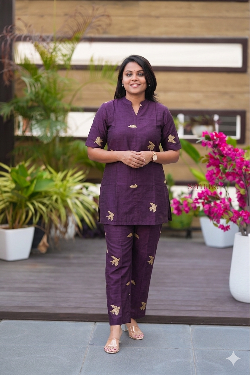 Theera -Bird day to night  Co-ord Set