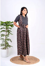 Load image into Gallery viewer, Maxi Deekshitha Maternity Feeding day to night dress without lining
