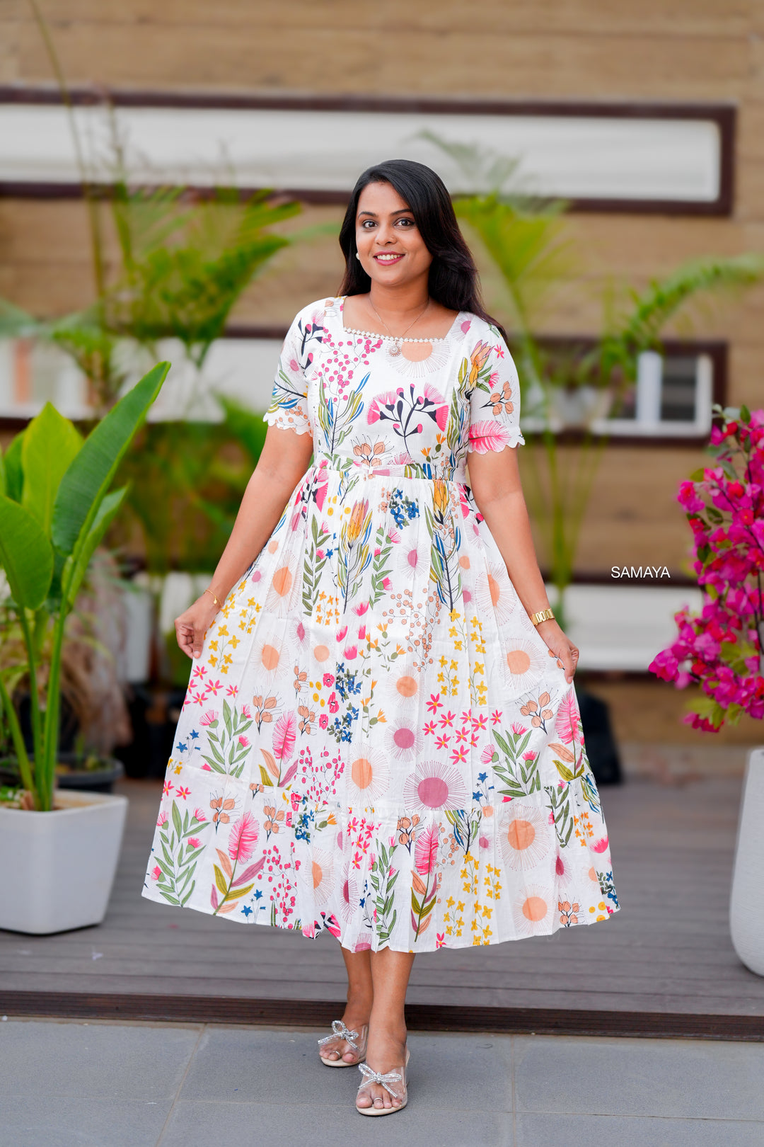 Anu  midi Casual Dress With Lining
