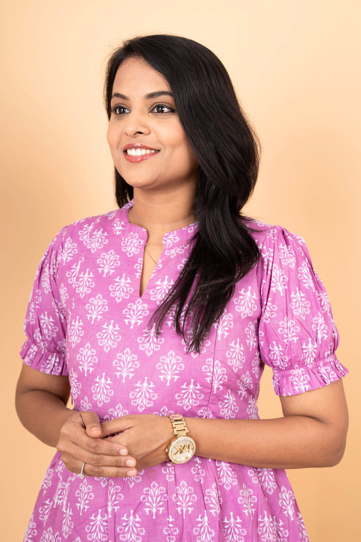Ishita casual  Dress with lining (maternity dress)