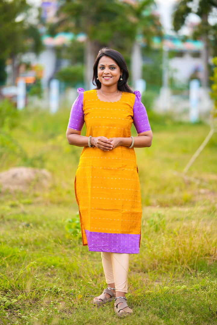 Raw Silk kurta full lining 44 inch