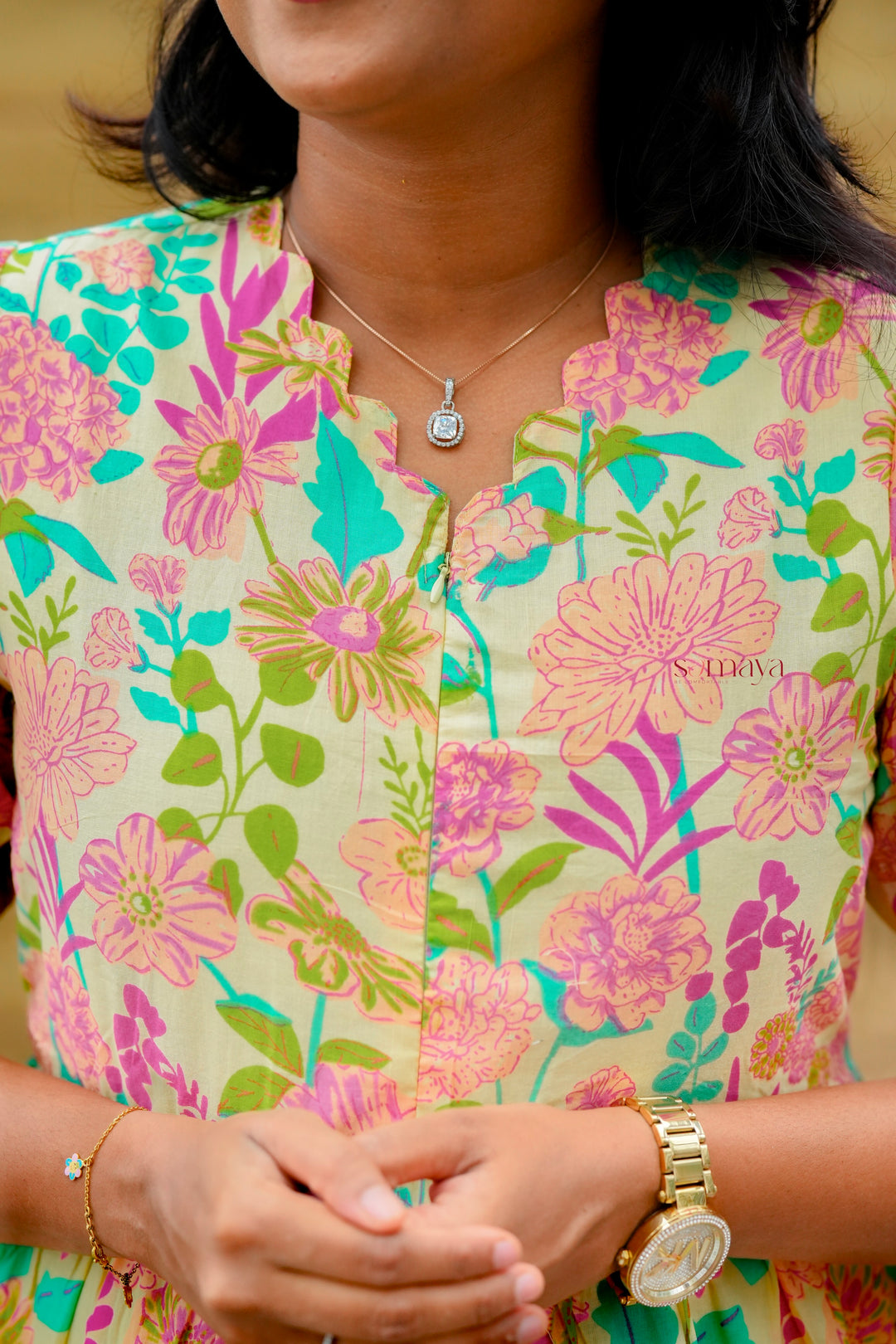 Swara  Casual Dress With Lining( SPECIAL OFFER PRICE)