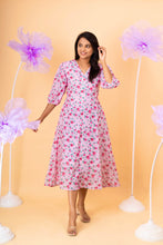 Load image into Gallery viewer, Rose casual  Dress With Lining Non-Maternity &amp; Feeding-Friendly Dress
