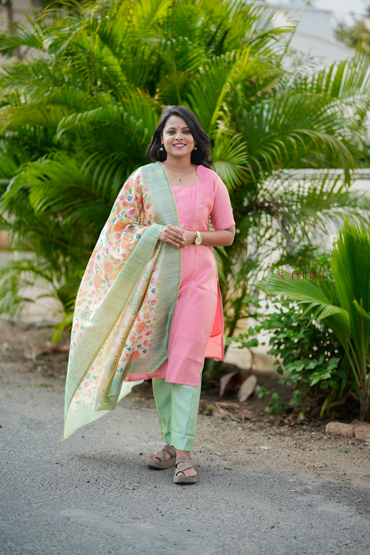 Kolam Saanvi 3 piece salwar suit set with dupptta ( pre order)