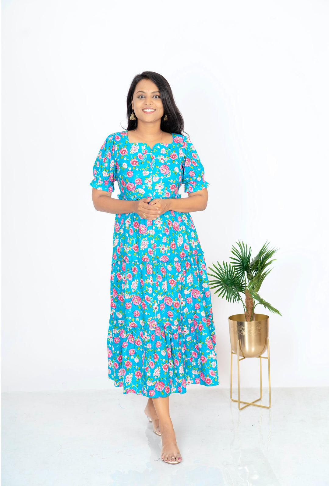 Skyblue  day to night dress without lining