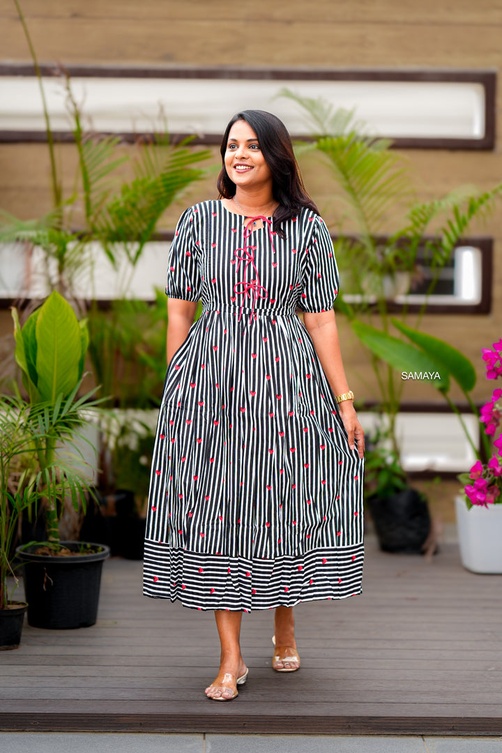 Heartly  - black   Casual Dress With Lining