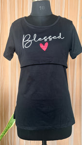 Maternity blessed T-shirt winter