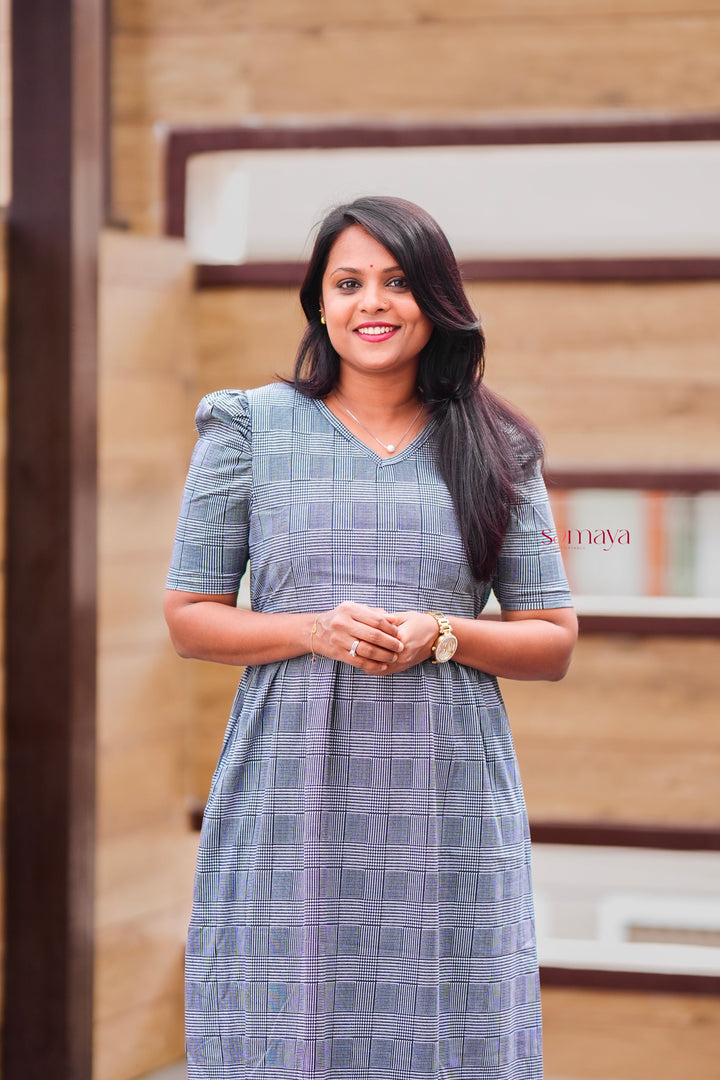 Maxi kite checked medium  Weight Dress
