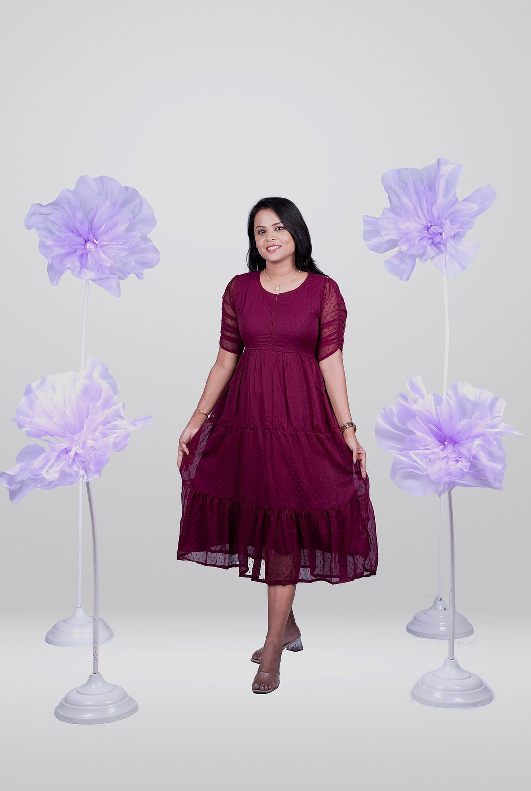 Senorita  georgette casual  Dress With Lining ( No-Iron Everyday Dress)