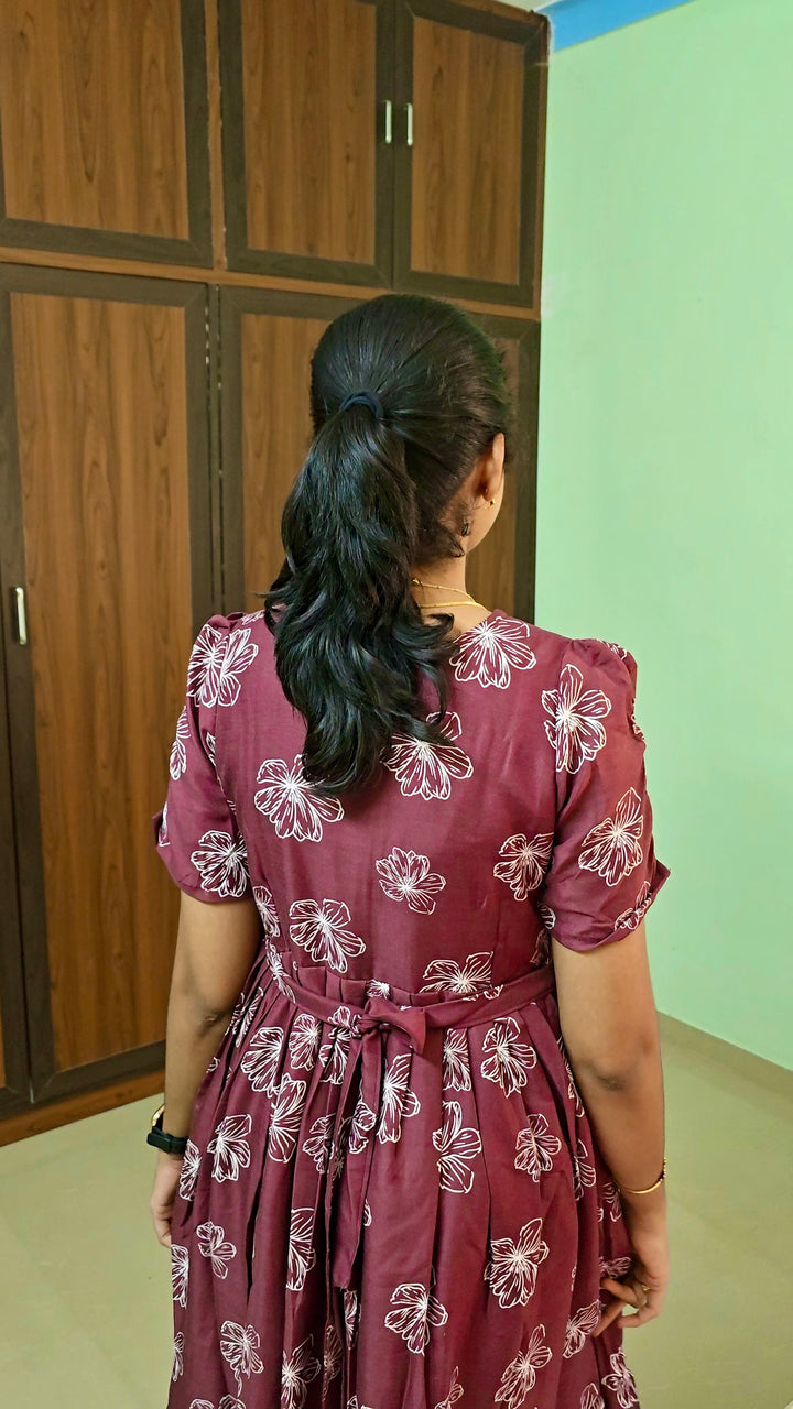 Preethi Casual Dress With Lining ( No-Iron Everyday Dress)