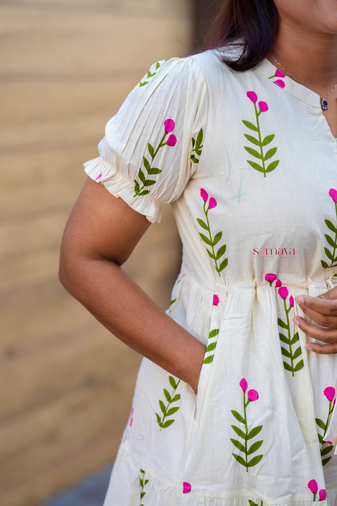 Vennila casual Dress With Lining ( pre order)