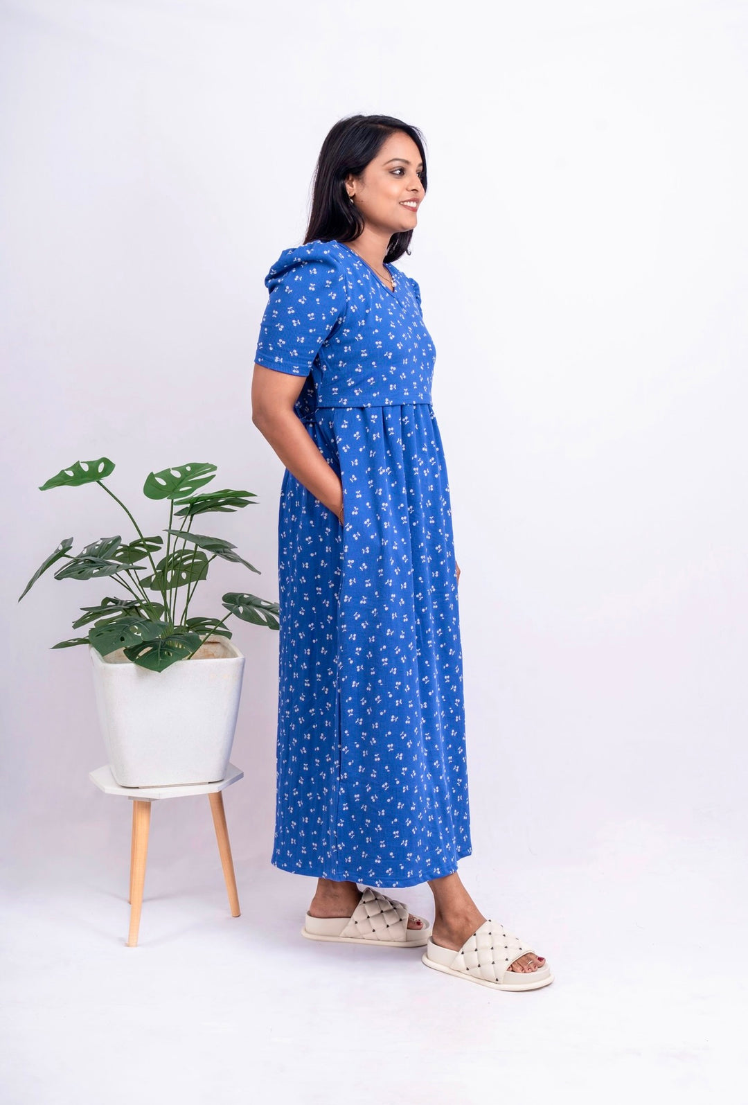 Maxi Cherry Ribbed Dress