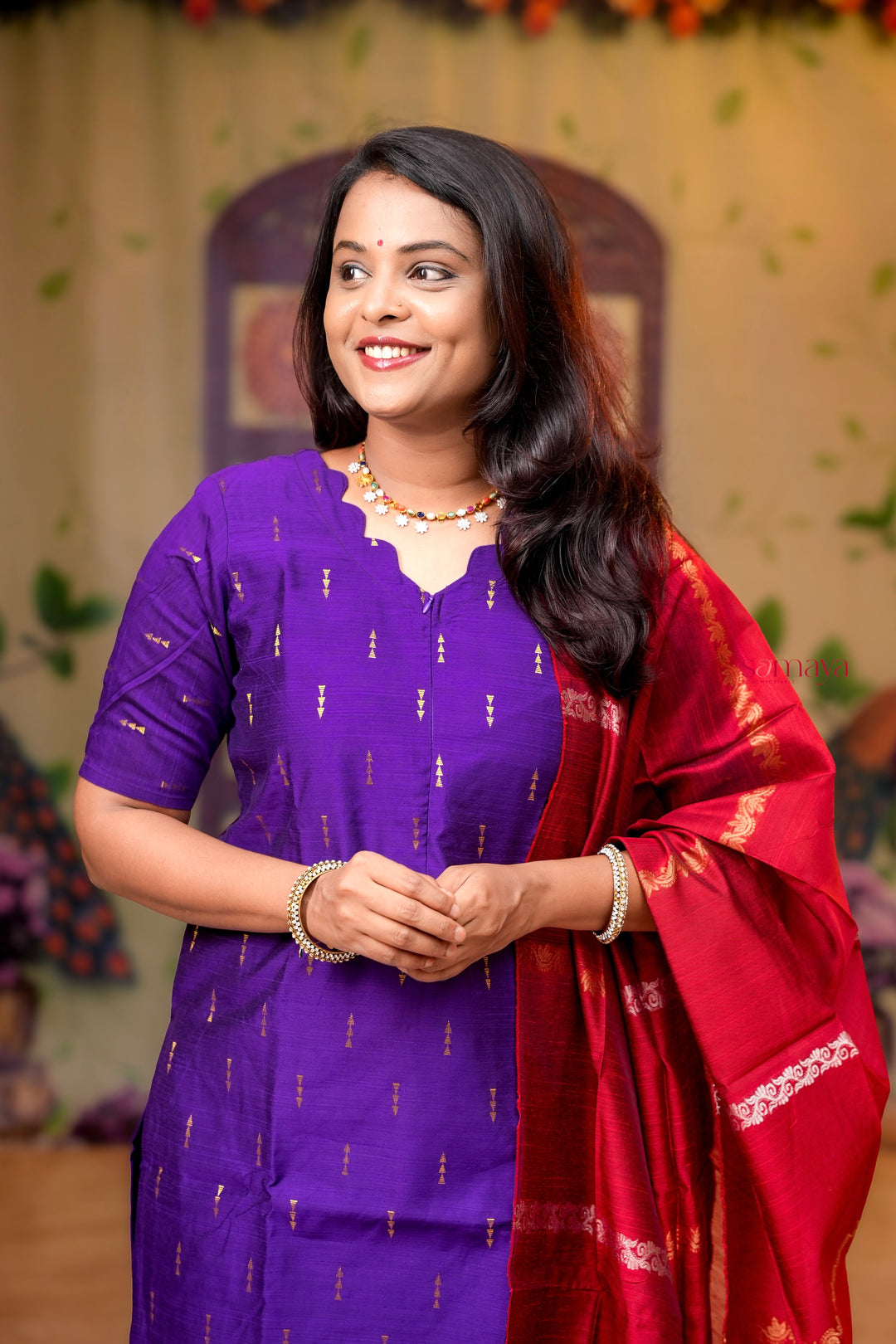 Back to roots  raw silk Kurta 3 piece set