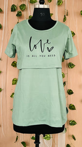 Sage Love Maternity T-shirt winter thick