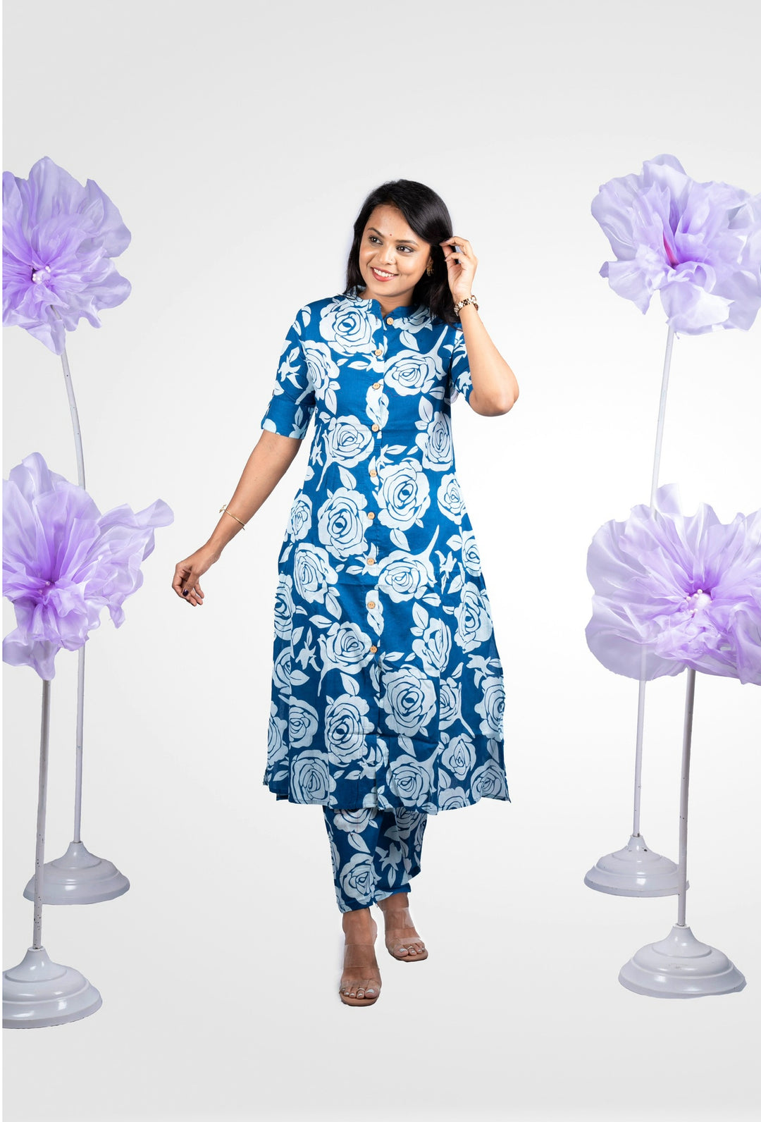Neeraja cotton  Kurta set (button opening)