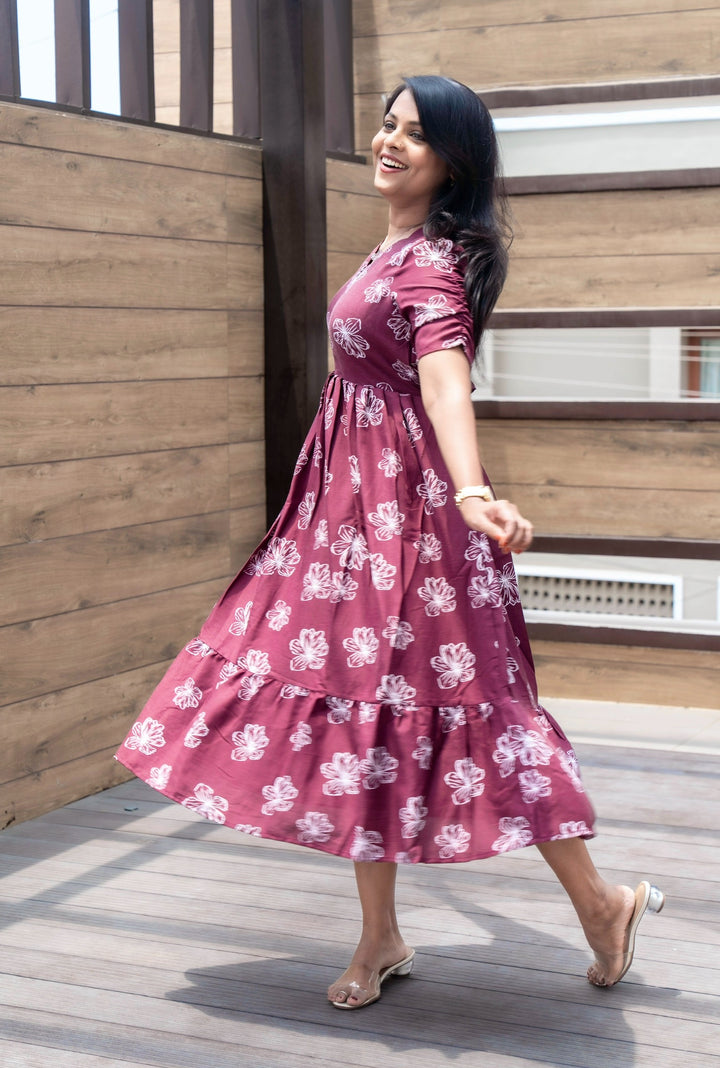 Preethi Casual Dress With Lining ( No-Iron Everyday Dress)