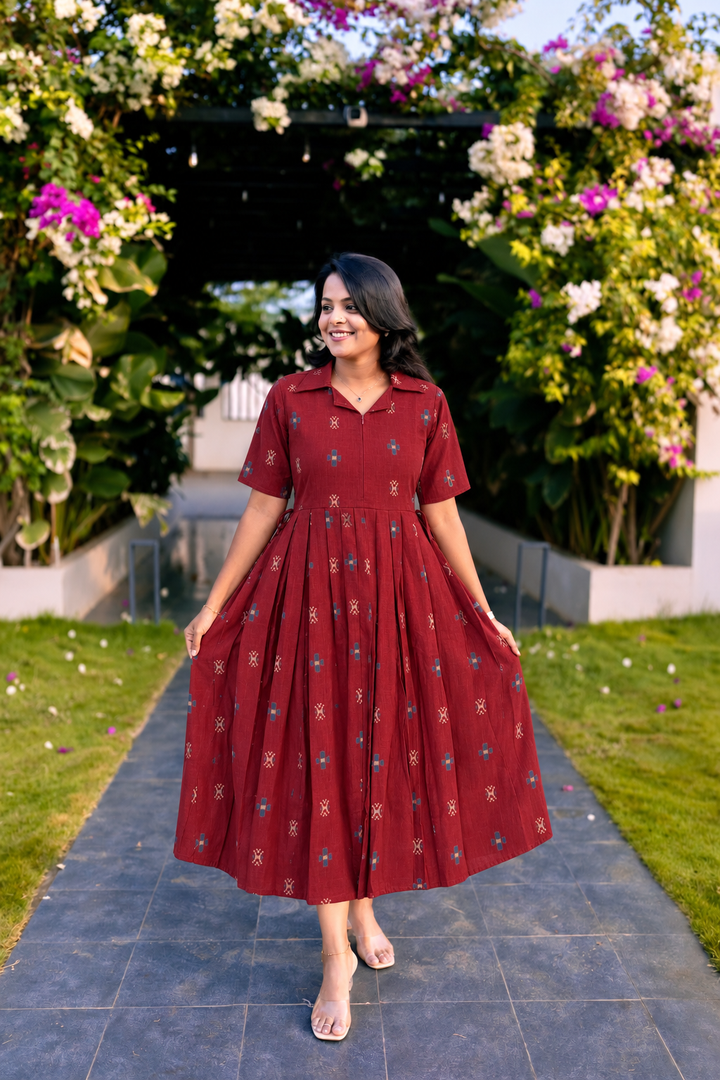 Haritha handloom  Casual Dress With Lining( limited stock )