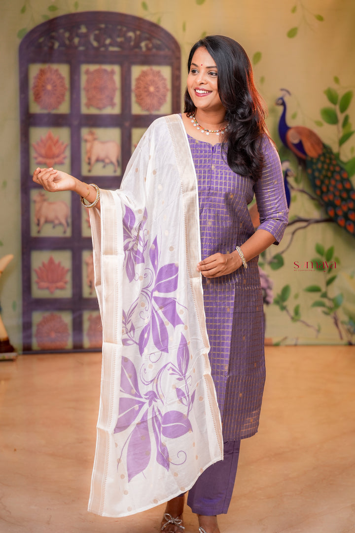 Radha raw silk Kurta 3 piece set