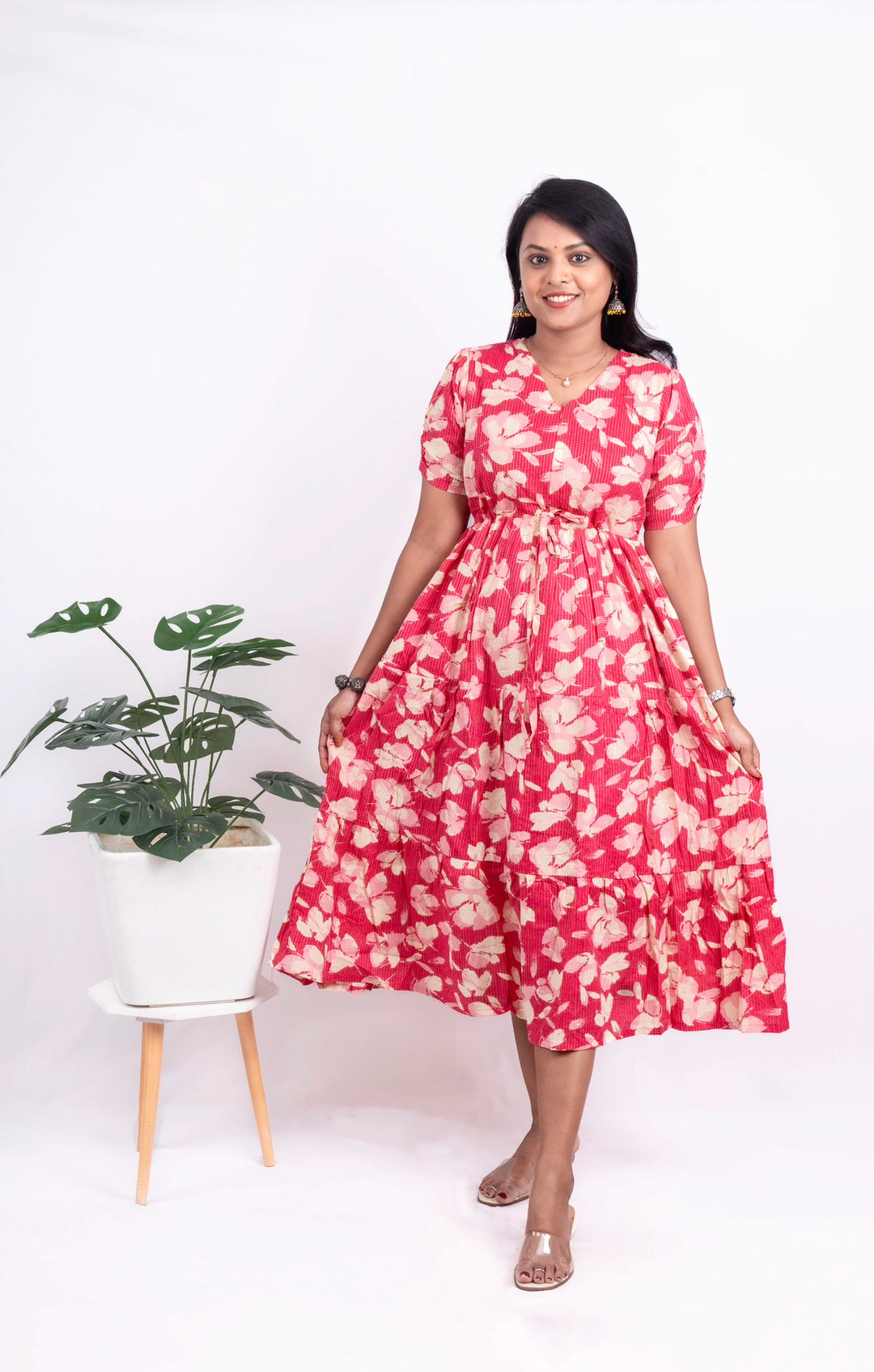Dreamy kantha Casual Dress With Lining