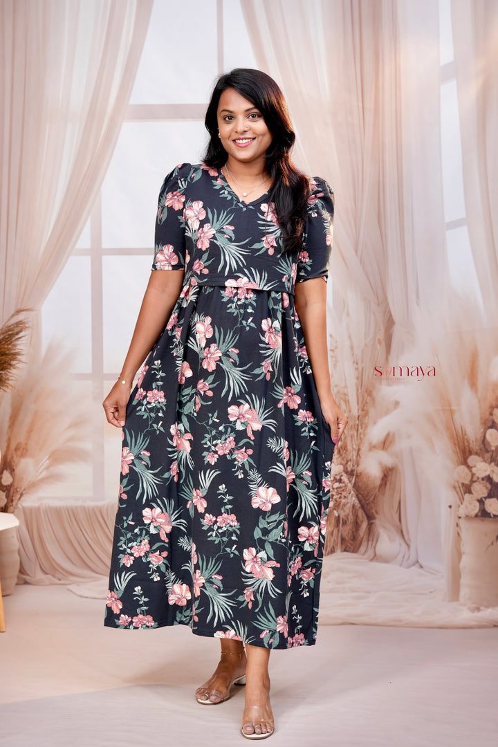 Maxi Megha  thick  Weight Dress