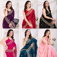 Load image into Gallery viewer, Party wear chinon saree
