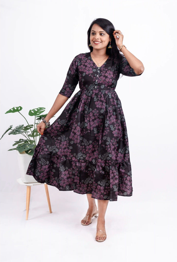 Black Day to Night Dress Without Lining