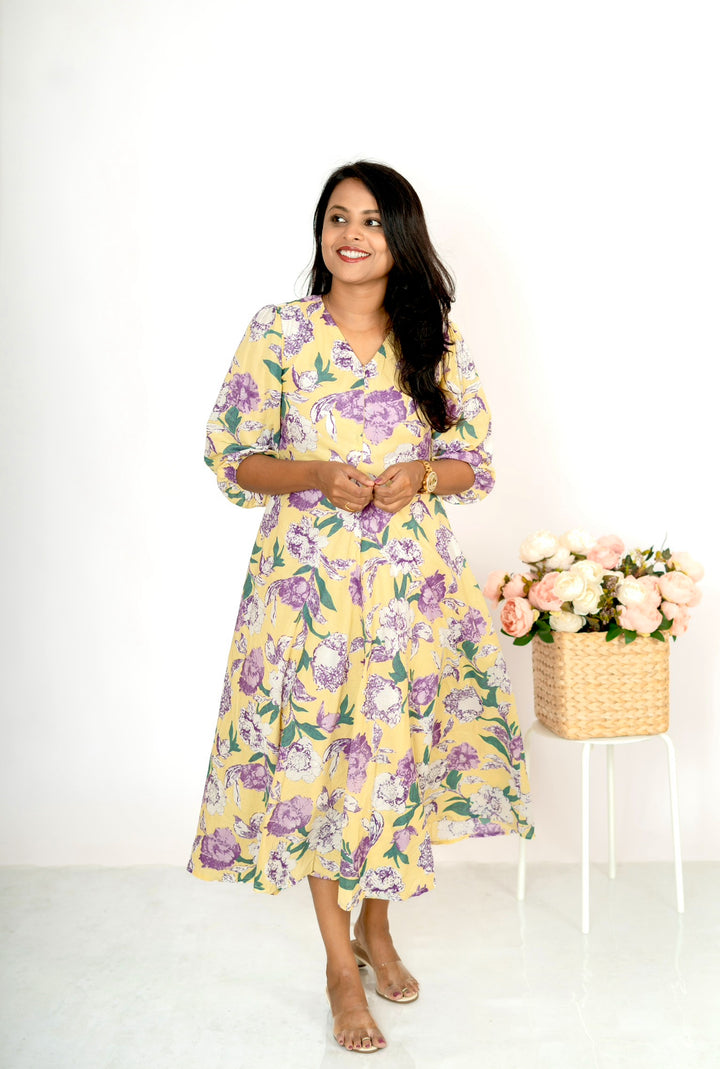 Mellow casual Dress With Lining