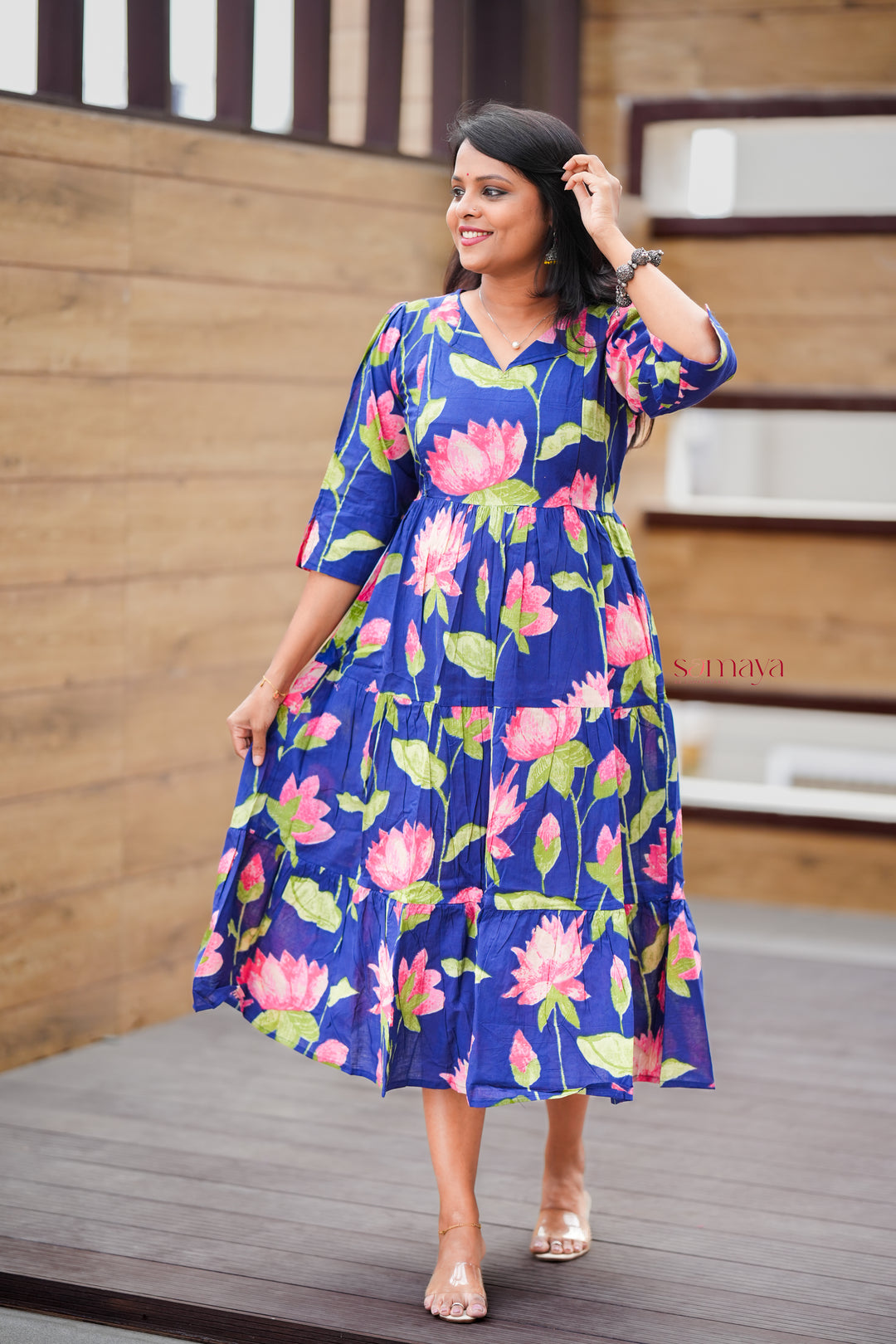 Lotus day to night dress without lining