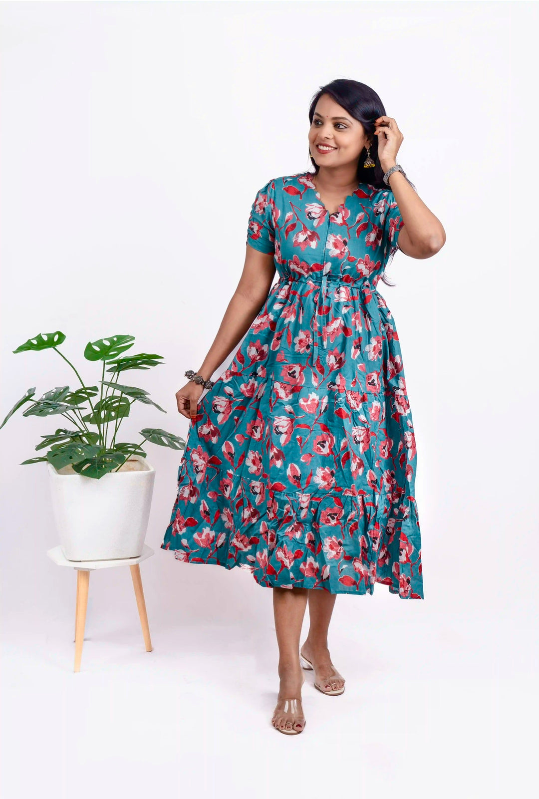 Swetha  Casual Dress With Lining