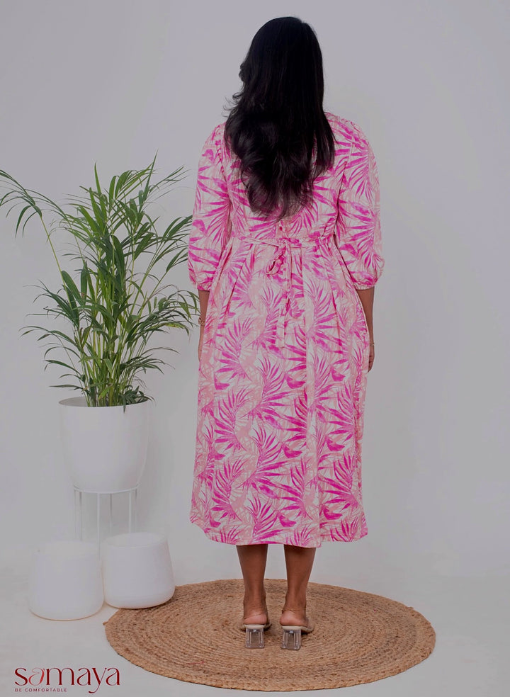 Midi Baby Pink thick  Weight Dress